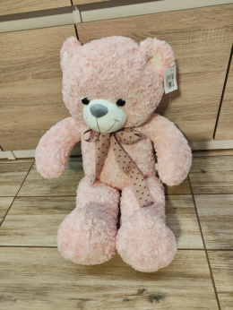 DUŻY WIELKI MIŚ PLUSZOWY PLUSZAK PRZYTULANKA 70 CM RÓŻOWY