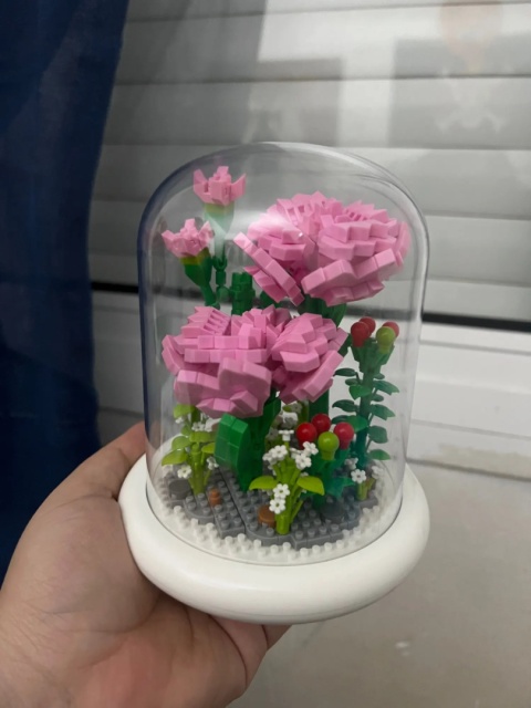 KLOCKI CREATOR BUKIET KWIATÓW ZESTAW PREZENT DIY Z LAMPKĄ LED KLOCKI CREATOR BUKIET KWIATÓW ZESTAW PREZENT DIY Z LAMPKĄ LED