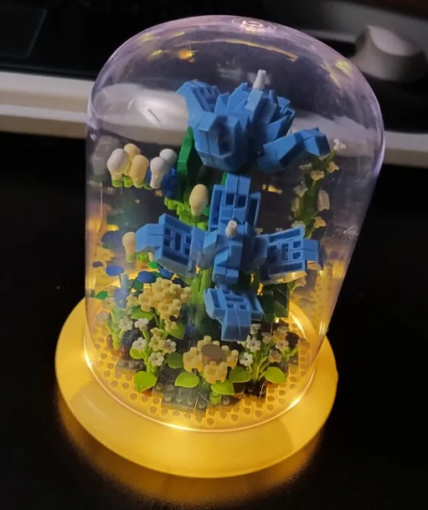 KLOCKI CREATOR BUKIET KWIATÓW ZESTAW PREZENT DIY Z LAMPKĄ LED KLOCKI CREATOR BUKIET KWIATÓW ZESTAW PREZENT DIY Z LAMPKĄ LED