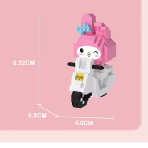Klocki Hello Kitty Figurka Kuromi Duży Box 2 szt Klocki Hello Kitty Figurka Kuromi Duży Box 2 szt
