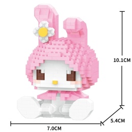 Klocki Hello Kitty Figurka Kotek Duży Box