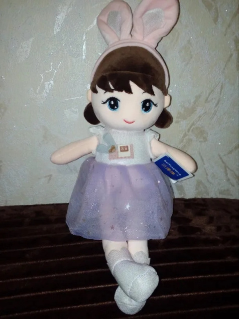 Urocza pluszowa lalka Kawaii 45 cm z uszami królika Urocza pluszowa lalka Kawaii 45 cm z uszami królika