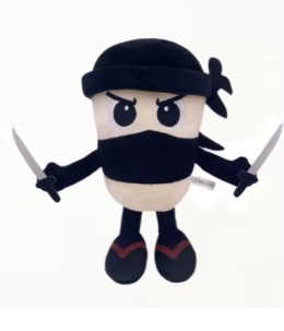 MASKOTKA Pluszak Cappuccino Assasino Ninja Maskotka Zabawka