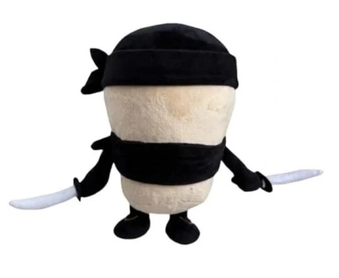 MASKOTKA Pluszak Cappuccino Assasino Ninja Maskotka Zabawka MASKOTKA Pluszak Cappuccino Assasino Ninja Maskotka Zabawka